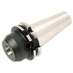 Iscar - DIN69871-40 Taper Shank 10mm Hole End Mill Holder/Adapter - 35mm Nose Diam, 45mm Projection, Through-Spindle & DIN Flange Coolant - Exact Tool & Supply