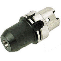 Iscar - HSK63A Taper Shank 6mm Hole End Mill Holder/Adapter - 63/64" Nose Diam, 80mm Projection, Through-Spindle Coolant - Exact Tool & Supply