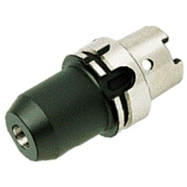 Iscar - HSK100A Taper Shank 14mm Hole End Mill Holder/Adapter - 44mm Nose Diam, 80mm Projection, Through-Spindle Coolant - Exact Tool & Supply