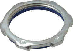 Cooper Crouse-Hinds - 1-1/4" Trade, Steel Threaded Rigid/Intermediate (IMC) Conduit Locknut - Noninsulated - Exact Tool & Supply