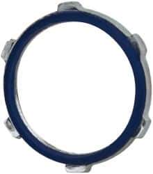 Cooper Crouse-Hinds - 1-1/2" Trade, Steel Threaded Rigid/Intermediate (IMC) Conduit Locknut - Noninsulated - Exact Tool & Supply