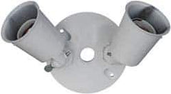 Cooper Crouse-Hinds - 3 Outlet, Powder Coat Finish, Round Noncorrosive Weatherproof Box Cover - 11" Long x 4-1/4" Wide x 5-1/8" High, Aluminum, UL Listed - Exact Tool & Supply