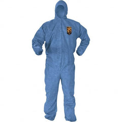KleenGuard - Size 4XL Film Laminate SMS Chemical Resistant Coveralls - Exact Tool & Supply