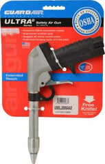 Guardair - 120 Max psi Whisper Jet Pistol Grip Blow Gun - 3/8 NPT, 6" Tube Length, Aluminum - Exact Tool & Supply