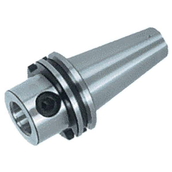 Iscar - DIN69871-40 Outside Taper, CF4 Inside Modular Connection, DIN69871 to Click-Fit Taper Adapter - 100mm Projection, 44.5mm Nose Diam, Through Coolant - Exact Tool & Supply