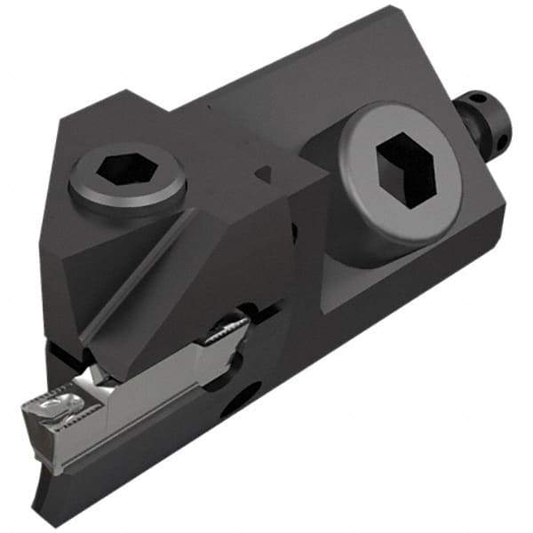 Iscar - Right Hand Cut Indexable Grooving Cartridge - DGN, DGNC, DGNM-C, HFP, N.2L Insert Style - Exact Tool & Supply