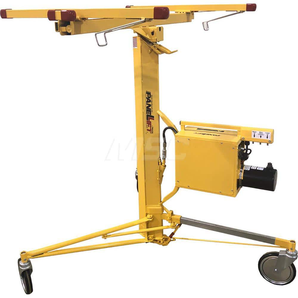 PanelLift - Panel Lifts; LiftType: Drywall ; Drive Type: Power ; Maximum Height: 173 (Inch); Panel Size: 4x16 ; Load Capacity: 150 ; Material: Steel - Exact Tool & Supply