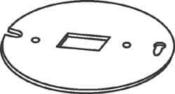 Cooper Crouse-Hinds - Electrical Outlet Box Steel Octagon Box Cover - Exact Tool & Supply