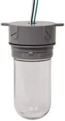 Cooper Crouse-Hinds - 120 Volt, 100 Watt, Incandescent Hazardous Location Light Fixture - Vaporproof, Corrosion & Heat Resistant, Aluminum Housing, 3-3/8" Wide x 8-1/2" High - Exact Tool & Supply