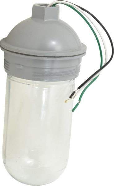 Cooper Crouse-Hinds - 120 Volt, 100 Watt, Incandescent Hazardous Location Light Fixture - Vaporproof, Corrosion & Heat Resistant, Aluminum Housing, 3-3/8" Wide x 9" High - Exact Tool & Supply