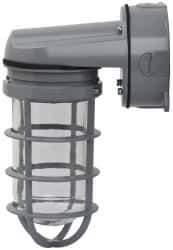 Cooper Crouse-Hinds - 120 Volt, 100 Watt, Incandescent Hazardous Location Light Fixture - Vaporproof, Corrosion & Heat Resistant, Aluminum Housing, 7" Long x 4-1/4" Wide x 9-1/2" High - Exact Tool & Supply