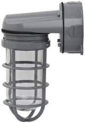 Cooper Crouse-Hinds - 120 Volt, 100 Watt, Incandescent Hazardous Location Light Fixture - Vaporproof, Corrosion & Heat Resistant, Aluminum Housing, 7" Long x 4-1/4" Wide x 9-1/2" High - Exact Tool & Supply