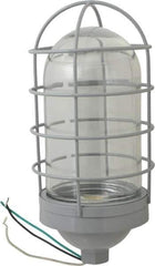 Cooper Crouse-Hinds - 120 Volt, 200 Watt, Incandescent Hazardous Location Light Fixture - Vaporproof, Corrosion & Heat Resistant, Aluminum Housing, 5-1/2" Wide x 11-1/2" High - Exact Tool & Supply