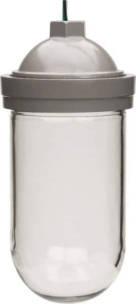 Cooper Crouse-Hinds - 120 Volt, 200 Watt, Incandescent Hazardous Location Light Fixture - Vaporproof, Corrosion & Heat Resistant, Aluminum Housing, 3-3/8" Wide x 9" High - Exact Tool & Supply