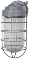 Cooper Crouse-Hinds - 120 Volt, 200 Watt, Incandescent Hazardous Location Light Fixture - Corrosion & Heat Resistant, Aluminum Housing, 6-3/8" Long x 5-1/2" Wide x 12-1/2" High - Exact Tool & Supply