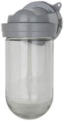Cooper Crouse-Hinds - 120 Volt, 200 Watt, Incandescent Hazardous Location Light Fixture - Vaporproof, Corrosion & Heat Resistant, Aluminum Housing, 3-3/8" Wide x 9-1/8" High - Exact Tool & Supply
