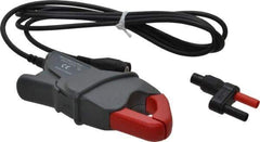 Fluke - Black/Red Electrical Test Equipment Clamp - Use with Digital Multimeters, Powers Quality Meters, Scope Meters - Exact Tool & Supply