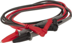 Fluke - Black/Red Electrical Test Equipment Leads - Use with Digital Multimeters - Exact Tool & Supply
