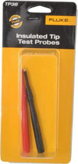 Fluke - Black/Red Electrical Test Equipment Probe Set - Use with Fluke 175, 177, 179 True RMS Digital Multimeters, Fluke 287, 289 True-RMS Industrial Logging Multimeters, Fluke 705 Loop Calibrators - Exact Tool & Supply