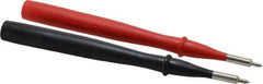 Fluke - Black/Red Electrical Test Equipment Probe - Use with IEC Electrical Wall Outlets - Exact Tool & Supply