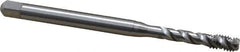 Emuge - #6-32 UNC, 3 Flute, 45° Helix, Bottoming Chamfer, Bright Finish, Cobalt Spiral Flute STI Tap - Right Hand Flute, 2.756" OAL, 0.194" Shank Diam, 0.512" Thread Length, 3B Class of Fit, Series Enorm Z - Exact Tool & Supply