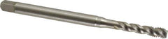 Emuge - #8-32 UNC, 3 Flute, 45° Helix, Bottoming Chamfer, Bright Finish, Cobalt Spiral Flute STI Tap - Right Hand Flute, 3.15" OAL, 0.22" Shank Diam, 0.512" Thread Length, 3B Class of Fit, Series Enorm Z - Exact Tool & Supply