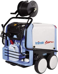 Kranzle - Electric, 21 Amp, 7.5 hp, 2,400 psi, 5 GPM, Hot Water Pressure Washer - Heavy Duty Axial Cam, 65' x 3/8" Hose, 440 Max Volts - Exact Tool & Supply