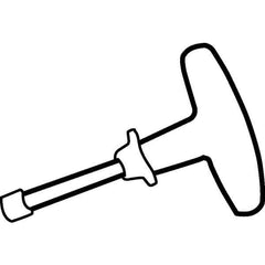 Kennametal - TP27 Torx Plus Drive, T Handle Driver for Indexable Tools - Exact Tool & Supply