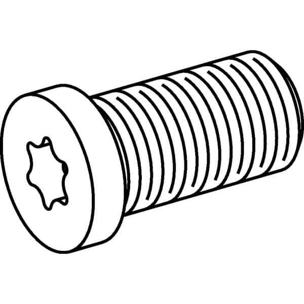 Kennametal - Hex Socket for Indexables - M5x0.8 Thread, For Use with Shims - Exact Tool & Supply