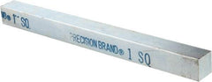 Precision Brand - 12" Long x 1" High x 1" Wide, Zinc-Plated Key Stock - Low Carbon Steel - Exact Tool & Supply