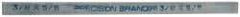 Precision Brand - 12" Long x 5/8" High x 3/8" Wide, Zinc-Plated Key Stock - Low Carbon Steel - Exact Tool & Supply