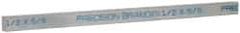 Precision Brand - 12" Long x 5/8" High x 1/2" Wide, Zinc-Plated Key Stock - Low Carbon Steel - Exact Tool & Supply
