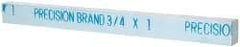 Precision Brand - 12" Long x 1" High x 3/4" Wide, Zinc-Plated Key Stock - Low Carbon Steel - Exact Tool & Supply