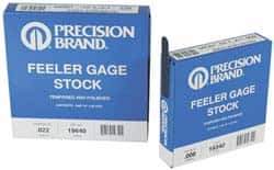 Precision Brand - 0.001 Inch Thick x 25 Ft. Long x 1/2 Inch Wide, Feeler Stock Roll - High Carbon Steel - Exact Tool & Supply