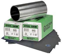 Precision Brand - 5 Ft. Long x 6 Inch Wide x 0.025 Inch Thick, Roll Shim Stock - Stainless Steel - Exact Tool & Supply