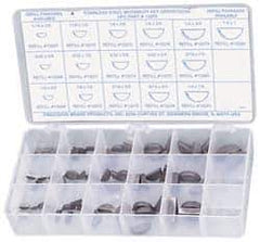 Precision Brand - Key & Keyway Assortments Type: Woodruff Keys Number of Pieces: 66 - Exact Tool & Supply