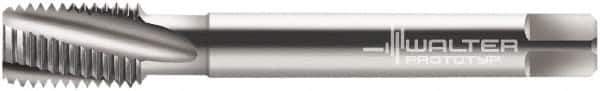 Walter-Prototyp - 3/8-24 UNF 3 Flute 2B Modified Bottoming Spiral Flute Tap - Cobalt, Bright Finish, 100mm OAL, Right Hand Flute, Right Hand Thread, Series 23460 - Exact Tool & Supply
