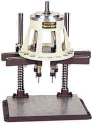 Procunier - 6 Inch Base Diameter, Round Base, Multiple Tapping Attachment - 10 Drivers, 1:1 Gear Ratio, For Use with 23000 Tappers, 29020-29037 and 29053 Machines - Exact Tool & Supply