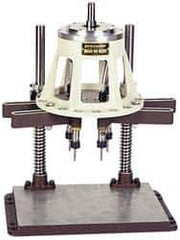 Procunier - 6 Inch Base Diameter, Round Base, Multiple Tapping Attachment - 10 Drivers, 1:1 Gear Ratio, For Use with 23000 Tappers, 29020-29037 and 29053 Machines - Exact Tool & Supply