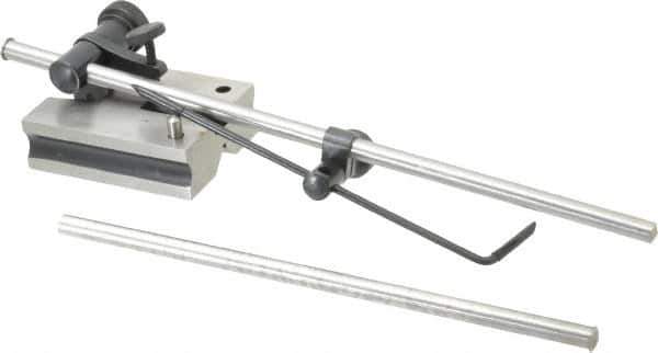 PEC Tools - 2 Spindle, 9 and 12 Inch Spindle Length, Surface Gage - 3-1/4 Inch Long x 2-1/2 Inch Wide Base - Exact Tool & Supply