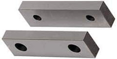 Gibraltar - 8-1/8" Wide x 2-1/2" High x 1" Thick, Flat/No Step Vise Jaw - Soft, Aluminum, Fixed Jaw, Compatible with 8" Vises - Exact Tool & Supply