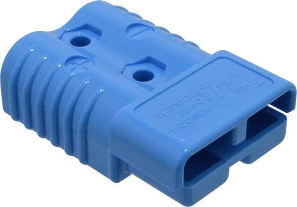 Made in USA - 1/0 AWG, 600 V, 175 A, Battery Connector - Blue - Exact Tool & Supply
