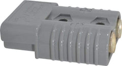 Made in USA - 1/0 AWG, 600 V, 175 A, Battery Connector - Gray - Exact Tool & Supply