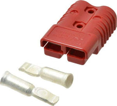 Made in USA - 1/0 AWG, 600 V, 175 A, Battery Connector - Red - Exact Tool & Supply