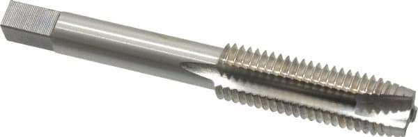 Interstate - M11x1.50 Metric Coarse, 3 Flute, Bright Finish, High Speed Steel Spiral Point Tap - Plug Chamfer, Right Hand Thread, 3-5/32" OAL, 1-7/16" Thread Length - Exact Tool & Supply