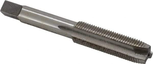 Interstate - M12x1.25 Metric Fine, 3 Flute, Bright Finish, High Speed Steel Spiral Point Tap - Plug Chamfer, Right Hand Thread, 3-3/8" OAL, 1-21/32" Thread Length - Exact Tool & Supply