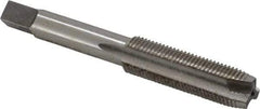 Interstate - M12x1.25 Metric Fine, 3 Flute, Bright Finish, High Speed Steel Spiral Point Tap - Plug Chamfer, Right Hand Thread, 3-3/8" OAL, 1-21/32" Thread Length - Exact Tool & Supply