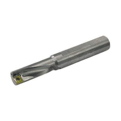 Allied Machine and Engineering - 0.94" Max Drill Depth, 3xD, 10mm Diam, Indexable Insert Drill - 1 Insert, 1/2" Shank Diam, Straight Shank - Exact Tool & Supply
