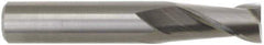 M.A. Ford - 7/16", 1" LOC, 7/16" Shank Diam, 2-3/4" OAL, 2 Flute, Solid Carbide Square End Mill - Single End, TiCN Finish, 30° Helix, Centercutting, Right Hand Cut, Right Hand Flute, Series 121 - Exact Tool & Supply