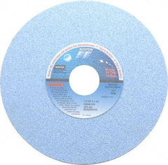 Norton - 7" Diam x 1-1/4" Hole x 1/2" Thick, I Hardness, 46 Grit Surface Grinding Wheel - Ceramic, Type 1, Coarse Grade, 3,600 Max RPM, Vitrified Bond, No Recess - Exact Tool & Supply